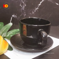 Nordic Ins Style Ceramic Black Milk Tea tasses et soucoupes pour le bureau